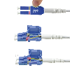 ROLINE LWL-Kabel duplex 9/125µm OS2, LC/LC, UNIBOOT, gelb, 20 m