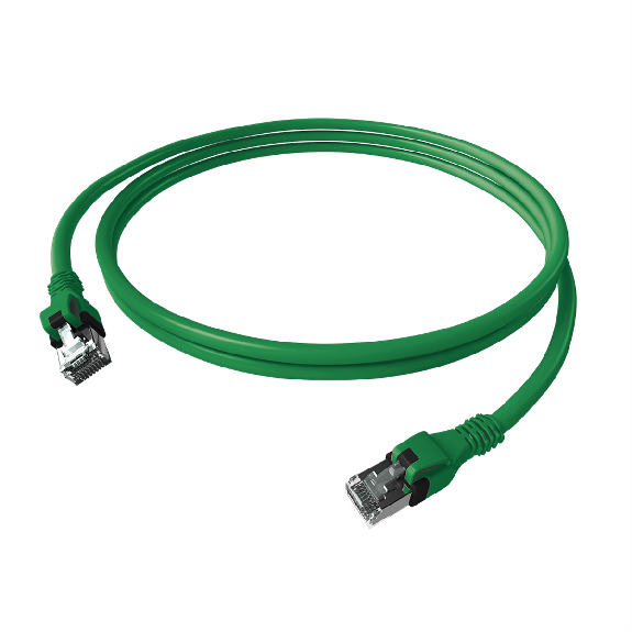 EasyLan DualBoot PushPull IP20 Patchkabel, Kat.6A (Class EA), S/FTP, grün, 7,5 m-Beschreibung lesen