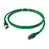 EasyLan FlexBoot Patchkabel Kat.6A, S/FTP, grün, 0,5 m