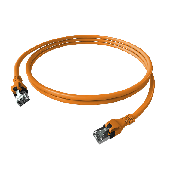 EasyLan DualBoot PushPull IP20 Patchkabel, Kat.6A (Class EA), S/FTP, orange, 2 m-Beschreibung lesen