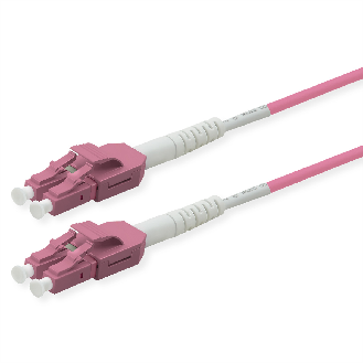 ROLINE Câble FO 50/125µm OM4, LC/LC, UNIBOOT, violet, 7 m-Lire la description