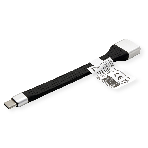 ROLINE USB 3.2 Gen 2 Silikonkabel, C-A, ST/BU, 10Gbit/s, Emark, schwarz, 11 cm ROLINE USB 3.2 Gen 2 Silikonkabel, C-A, ST/BU, 10Gbit/s, Emark, schwarz, 11 cm-Beschreibung lesen
