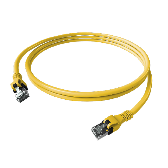 EasyLan DualBoot PushPull IP20 Patchkabel, Kat.6A (Class EA), S/FTP, gelb, 10 m-Beschreibung lesen