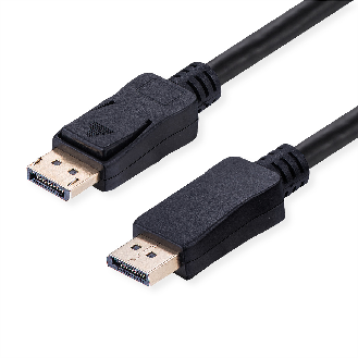 VALUE DisplayPort Kabel, v2.1, 16K, 80Gbit/s, DP ST - ST, schwarz, 2 m-Beschreibung lesen