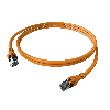 EasyLan DualBoot PushPull IP20 Patchkabel, Kat.6A (Class EA), S/FTP, orange, 3 m