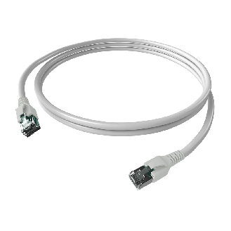 EasyLan FlexBoot Cordon Cat.6A, S/FTP, blanc, 2 m-Lire la description