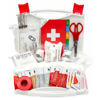 Valise de secours 4 personnes - blanche-Lire la description