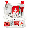 Valise de secours 4 personnes - blanche
