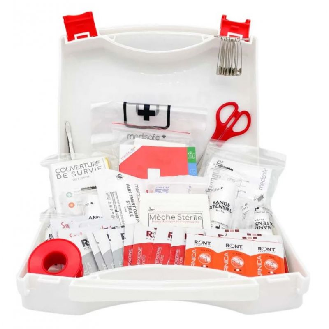 Valise de secours complète 8 personnes - blanche-Lire la description