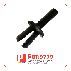 RIVETTO IN PLASTICA A PRESSIONE 7X2,5-9,0mm. Prezzo multiplo di 100 pz. - Nero