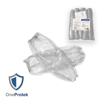OneProtek - Manchettes de protection - Sachet de 100 pieces - 18µ Transparent-Leggi tutto