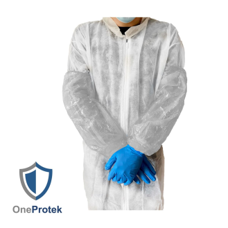 OneProtek - Manchettes de protection - Sachet de 100 pieces - 18µ Transparent-Leggi tutto