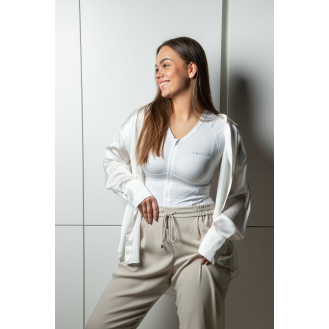 Relaxsan Posture 6070-RP (Weiß XL) Haltungskorrektur Rücken Damen T-Shirt, Posture Corrector, Haltungstrainer, Atmungsaktiv-Beschreibung lesen