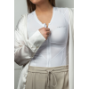 Relaxsan Posture 6070-RP (Blanc L) Tee Shirt Correcteur de Posture Femme, Maintien Dos, Respirant