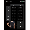 Relaxsan Posture 4070-RP (Schwarz XL) Haltungskorrektur Rücken Herren T-Shirt, Posture Corrector, Haltungstrainer, Atmungsaktiv