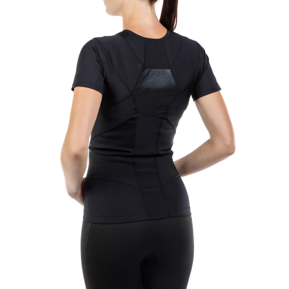 Relaxsan Posture 6070-RP (Schwarz L) Haltungskorrektur Rücken Damen T-Shirt, Posture Corrector, Haltungstrainer, Atmungsaktiv-Beschreibung lesen