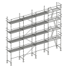 Echafaudage façadier 130 m² lisses planchers ALP130