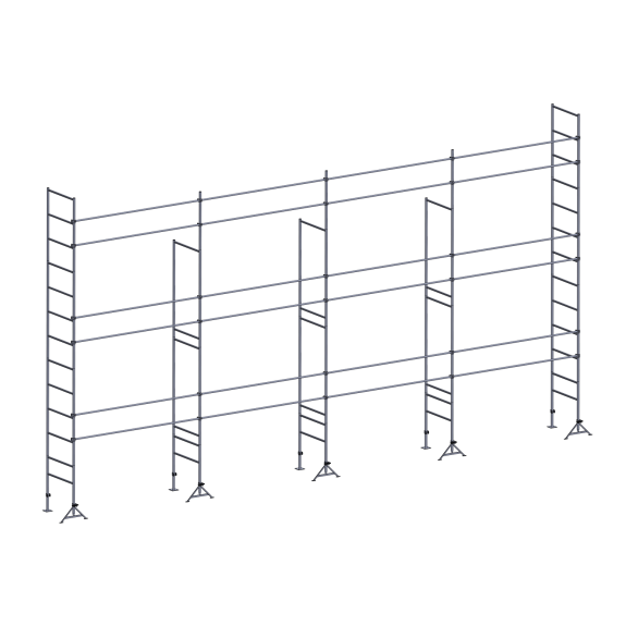 Échafaudage ES49 maçon 91 m² Lisses Structure Échafaudage ES49 maçon 91 m² Lisses Structure-Lire la description