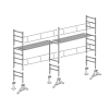 Échafaudage 49 de maçon 35 m² Top7x5p