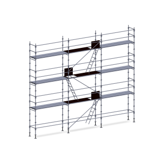Echafaudage façadier 80 m² lisses planchers-Lire la description