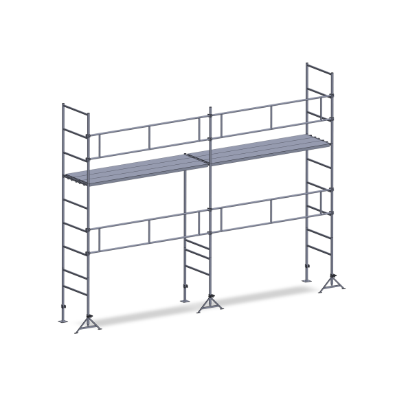 Échafaudage ES49 maçon 35 m² Garde-corps 1 niveau plancher Échafaudage ES49 maçon 35 m² Garde-corps 1 niveau plancher-Lire la description