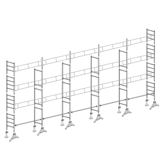 Échafaudage de maçon 128 m²-Lire la description