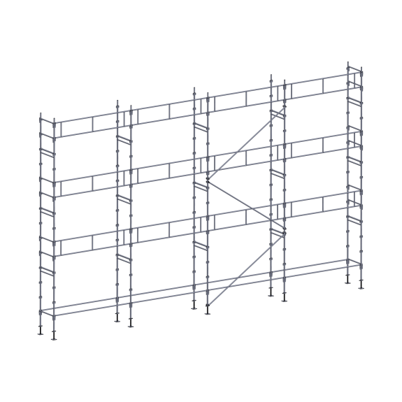 Échafaudage façadier 104 m² garde-corps Échafaudage façadier 104 m² garde-corps-Lire la description