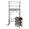 Échafaudage télescopique roulant en aluminium