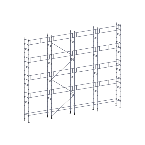 Échafaudage façadier 130 m² garde-corps Échafaudage façadier 130 m² garde-corps-Lire la description