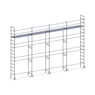 Échafaudage ES49 maçon 104 m² Lisses 1 niveau plancher-Lire la description