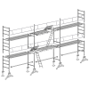 Échafaudage 49 de maçon 60 m² Top10x6c