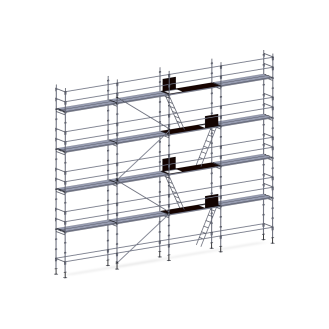 Echafaudage façadier 130 m² lisses planchers-Lire la description