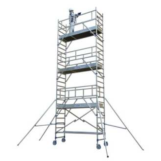 Échafaudage roulant aluminium TOTEM BOX 300 7m85-Lire la description