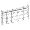 Échafaudage Altrad 49 maçon 128 m²
