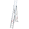 Échelle universelle 3 plans adaptable aux escaliers 3 x 12 marches