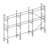 Échafaudage façadier 60 m² lisses