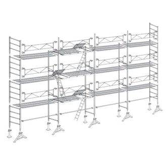 Échafaudage Altrad 49 maçon 104 m²-Lire la description