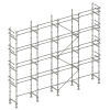 Échafaudage façadier 130 m² avec lisses