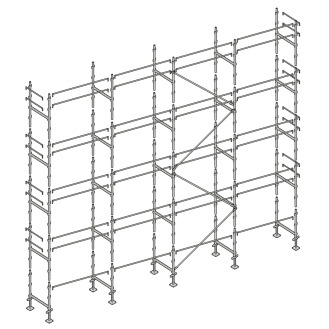 Échafaudage façadier 130 m² lisses AL130-Lire la description