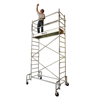 Échafaudage roulant Junior 200 1m80 plancher-Lire la description