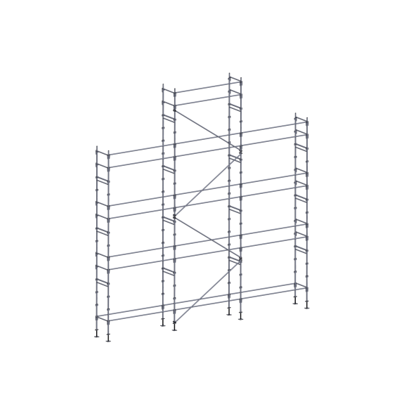 Échafaudage façadier 88 m² lisses Échafaudage façadier 88 m² lisses-Lire la description