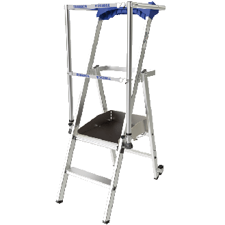 Plateforme de travail en aluminium 2 marches-Lire la description