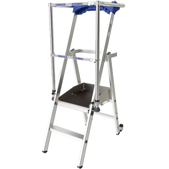 Plateforme de travail en aluminium 2 marches-Lire la description