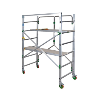 Échafaudage professionnel pliable en aluminium-Lire la description