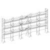 Échafaudage Altrad 49 maçon 128 m²