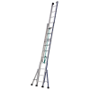 Échelle coulissante à corde en aluminium 2 x 12 marches