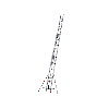 Échelle extensible 3 plans avec corde 3 x 11 marches