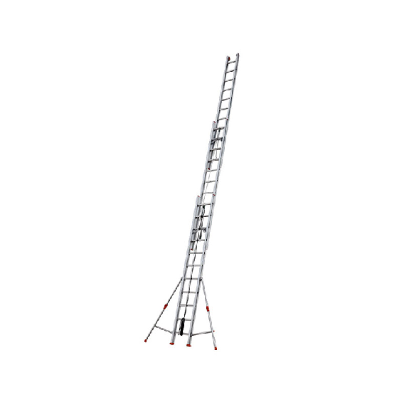 Échelle extensible 3 plans avec corde 3 x 11 marches Échelle extensible 3 plans avec corde 3 x 11 marches-Lire la description