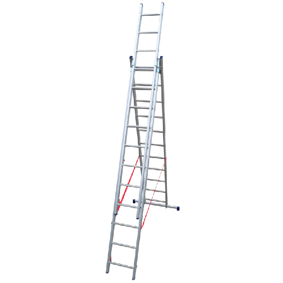 Échelle universelle 3 plans adaptable aux escaliers 3 x 11 marches Échelle universelle 3 plans adaptable aux escaliers 3 x 11 marches-Lire la description