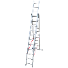 Échelle universelle 3 plans adaptable aux escaliers 3 x 11 marches